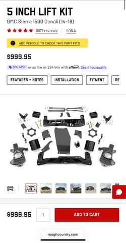 5” Lift Kit (Rough Country) - fits GMC Sierra 1500 Denali (2014-2018)