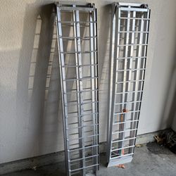 Motorcycle / ATV /  UTV foldable loading truck ramp