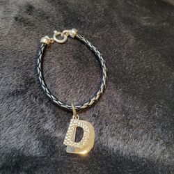 Initial D Dangle Bracelet