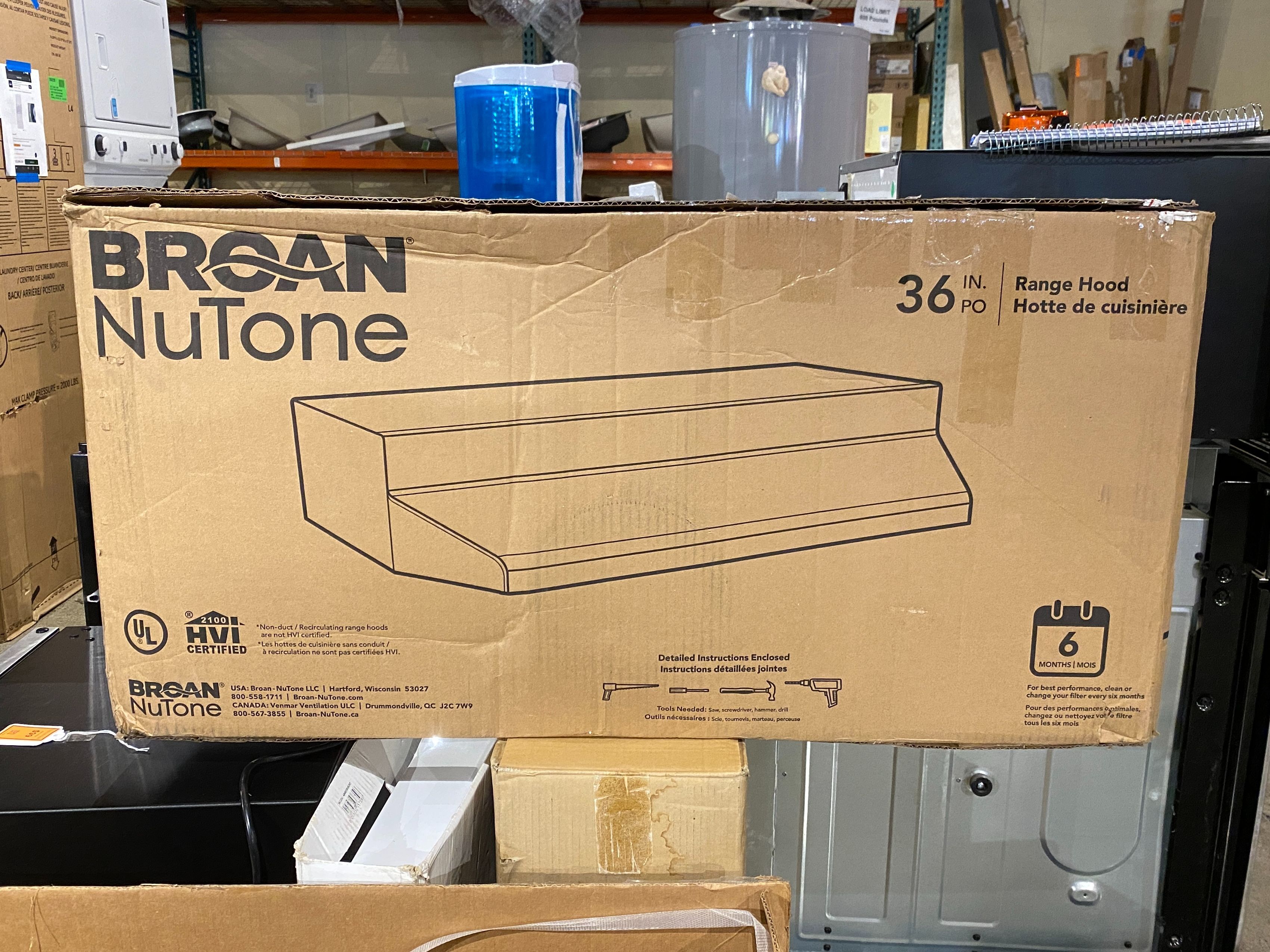 BROAN 36″ Stainless Steel Range Hood