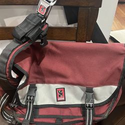 Vintage Chrome Messenger Bag