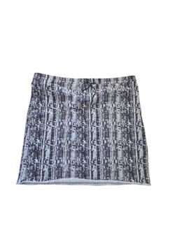 Calvin Klein Gray Snake Print Tie Waistband Skirt, L. EUC.