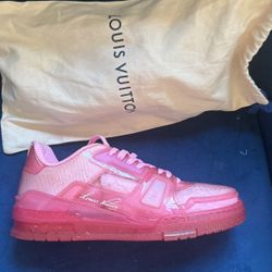 Louis Vuitton Trainers Fluorescent Pink Sneakers