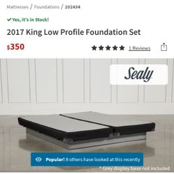 Eastern King Split 5 " Low Profile Bed Foundation
