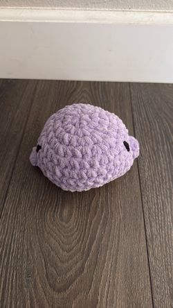 Crocheted Purple Whale