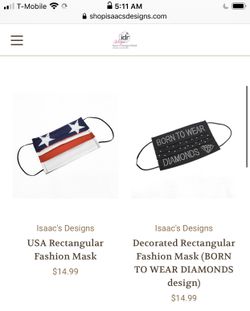 Fashion Bling face mask