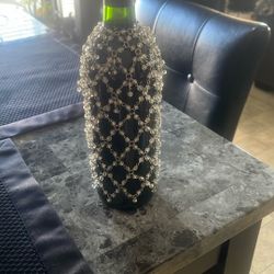 Beaded Wine Bottle Cover