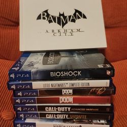 Ps4 Games And Batman Artbook