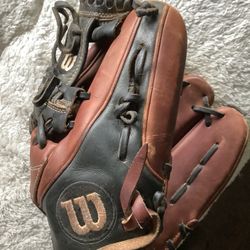2 Like New Wilson Baseball Gloves