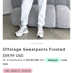 White Fox Offstage Sweatpants