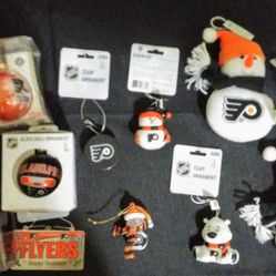 Flyers Christmas ornaments.