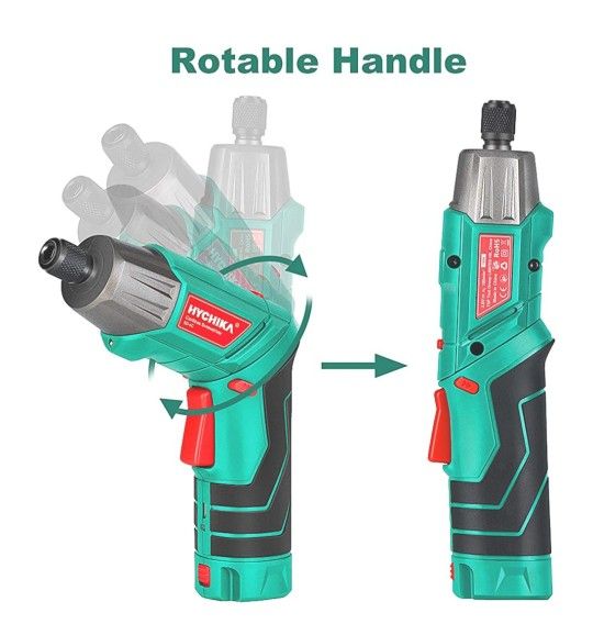 3.6V 2.0Ah Electric Screwdriver Rechargeable Screw Gun, Front LED and Rear Flashlight