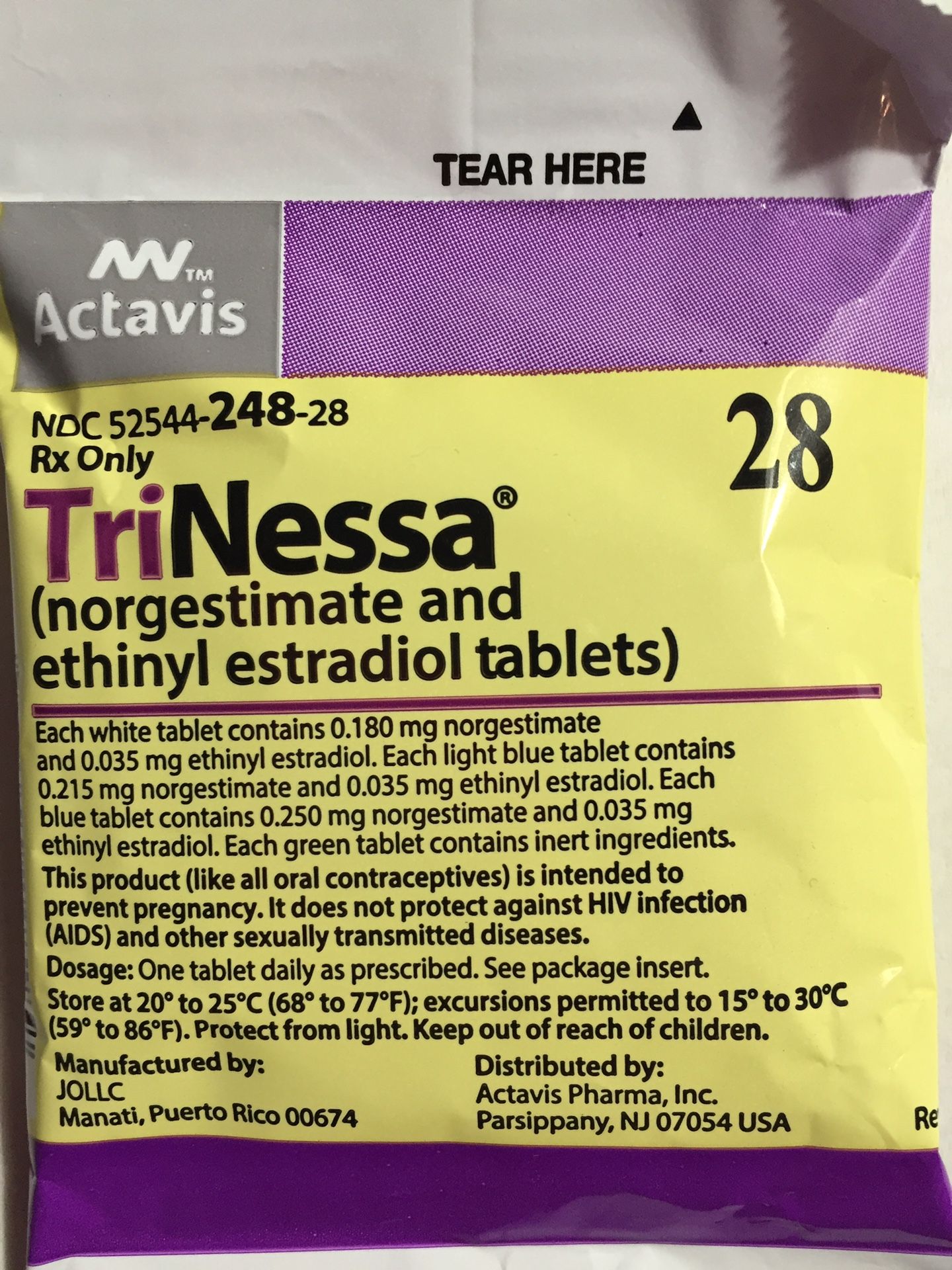TriNessa 28 birth control