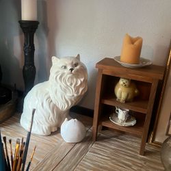 Vintage antique porcelain collectible cat