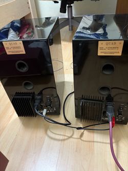 Quad 12L Active Studio Monitors / Powered Bookshelf Speakers - Audiophile Quality!