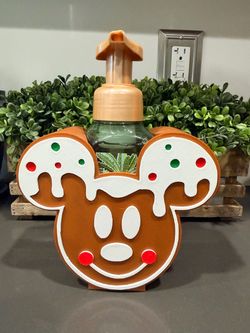 Mickey head Christmas soap holder