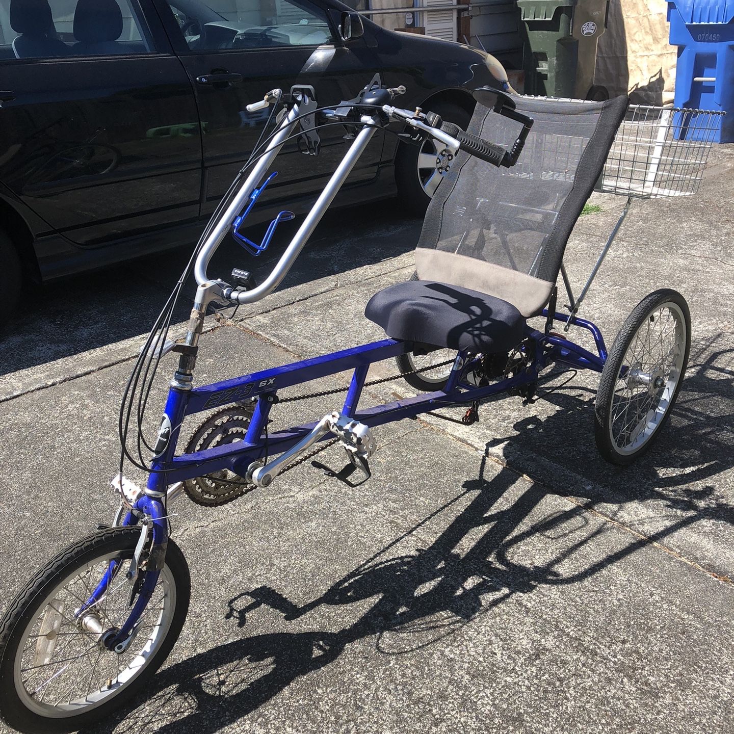 3 wheeled bicycles for sale near me EOYOBIKE Adult Folding Tricycle, 7-Speed 3-Wheel Cruiser Bike with Low Step-Through Frame, Large Rear Basket, Adjustable Seat, 20/24/26 Inch Options (Frosted Blue, 20 Inch) : Sports & Outdoors wheel suitable for rider height Adult Tricycles for Sale |