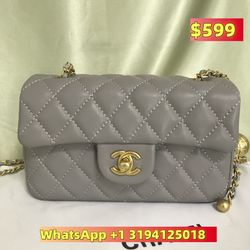 Chanel Classic Double Flap Bag Quilted Lambskin Medium Beige