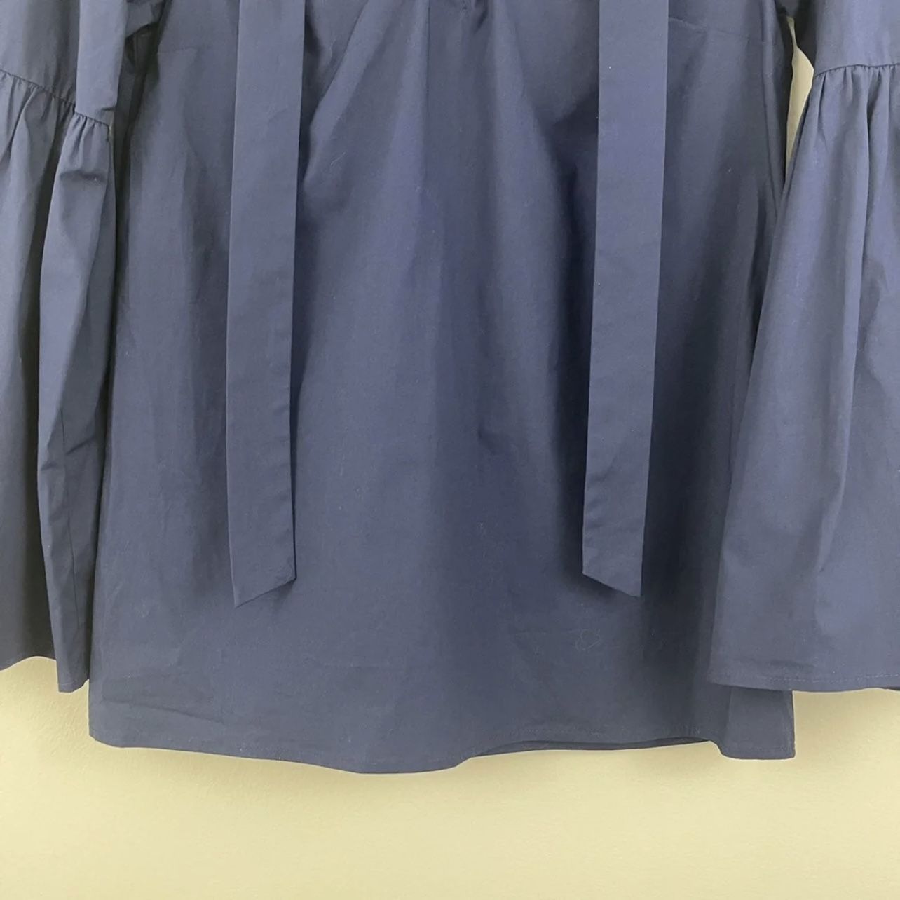 MICHAEL KORS True Navy Blue Lace Up Poplin Tunic NEW