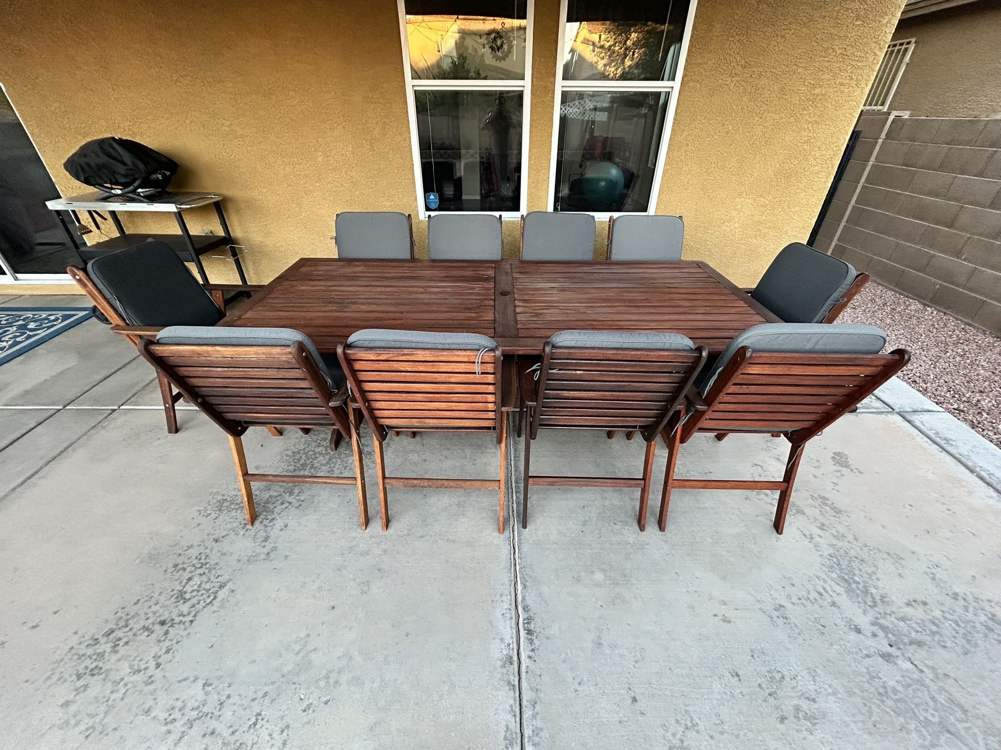 10 Seater Timber Outdoor Dining Table & Chairs for Sale in Tucson, AZ