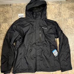 New XLT Columbia Rain Jacket Black