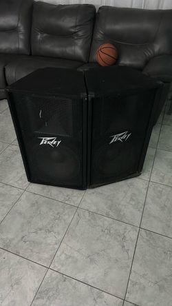 2 Peavey PV115 15-Inch PA Speakers – Both Work Great