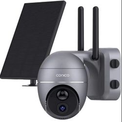Wireless Outdoor Security Camera, WiFi Solar and Rechargeable Battery Indoor Home Security Camera, Alexa/Google Home, 1080P, Night Vision, 2-Way Audio