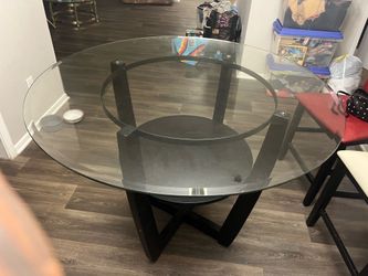 Large Glass Dining Room Table