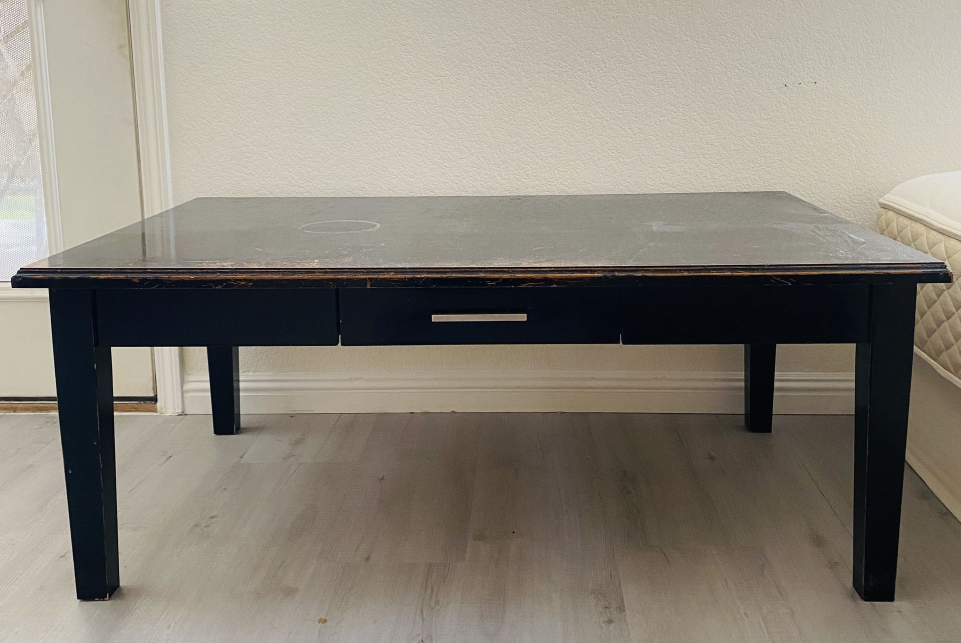 coffee table 48L x 30 W x 19 H 