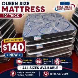 Brand New Queen Size Mattress 10” Inches Thick