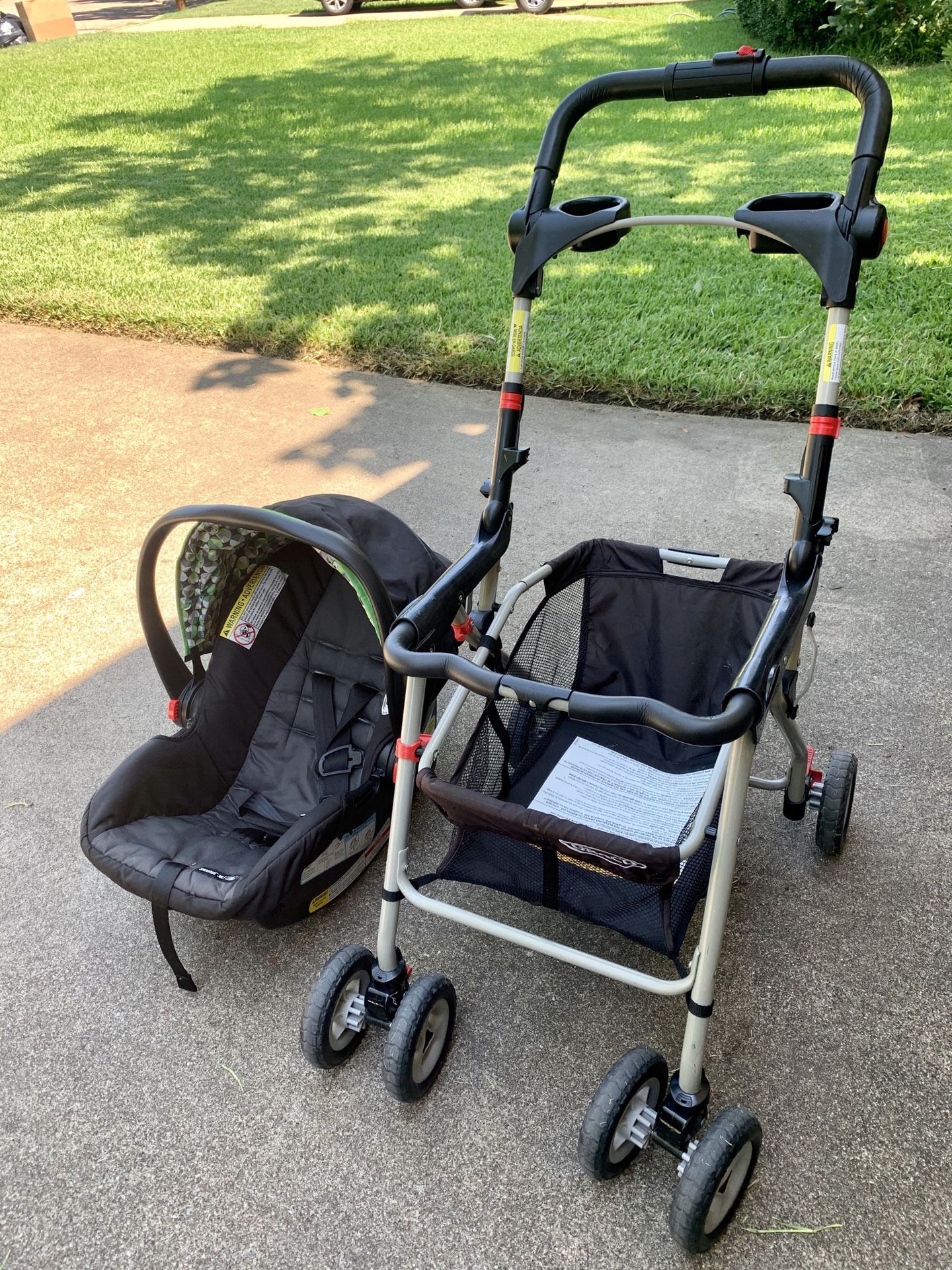 GRACO snap and go stroller and car seat