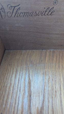Free Thomasville kitchen cabinet. Nice beveled glass. Backlight. Perfect condition. FREE. Out on intersection of Cole/Lodi Street.