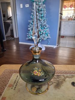 BEAUTIFUL Vintage  FANCY  ARDALT ITALY  FAT BODY LITE PURPLE  PERFUME BOTTLE 