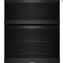 Whirlpool 30 in. Electric Wall Oven & Microwave Combo in. Black with Air Fry