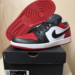 Air Jordan 1 low Bred Toe size 10 Brand new