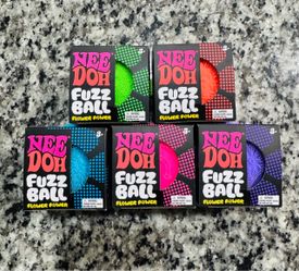 Nee Doh Fuzz Ball Flower Power – Set of 5