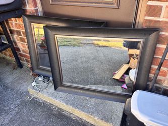Large Wall Mirror Dark Bronze Frame