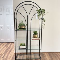 ETAGERE Black Shelve Metal Bookcase Vintage 