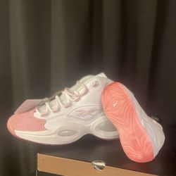 Brand New 2021 Reebok Question Mid OG “Pink Toe” 