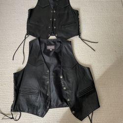 Women’s  Small Leather Vest