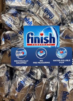 Finish Powerball Dishwasher Pods, Dishwasher Tablets Plastic Free, Fresh Scent