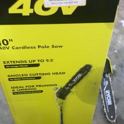 40v 10” Pole Saw Battery And Charger Include 
