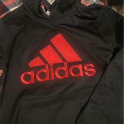 Adidas Black & Red Hoodie 