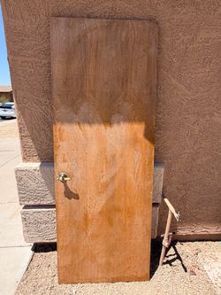 Brown Solid Wood Front Door - 29.75” x 79.5”