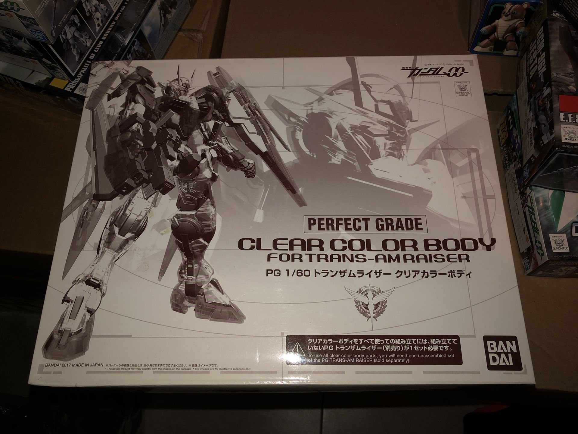 Premium Bandai 1/60 Pg 00 Raiser Gundam Clear Color Body For Trans Am