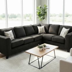 S343 Thea Black Sectional 🥰🥰🥰🔥😜🔥