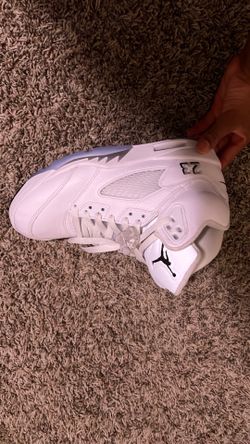Jordan 5 white metallic