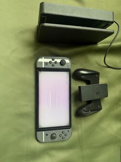 OLED Nintendo Switch Console with Dock and Grip