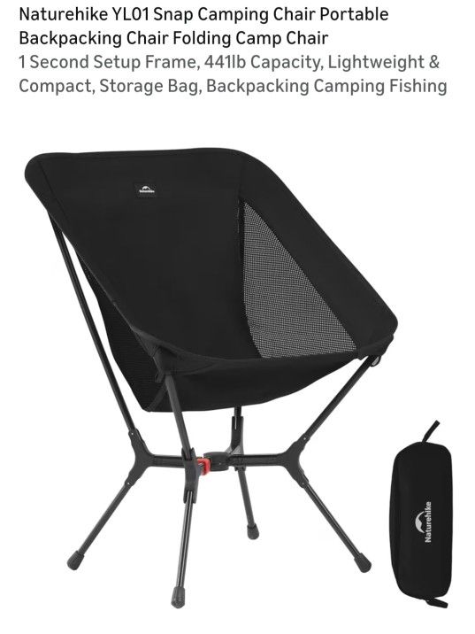 NEW NATUREHIKE SNAP CAMPING CHAIR