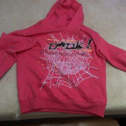 Pink sp5der set, hoodie 250, pants 150